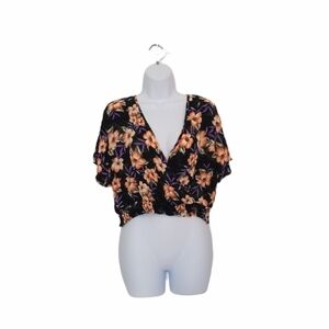 NWT Cotton On Khole Floral Wrap Crop Top Size XL.